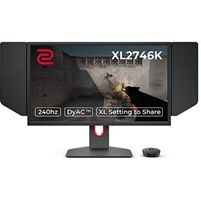 BenQ ZOWIE XL2746K Gaming Monitor (27 inch, 240 Hz, 0,5 ms, DyAc+, XL Setting to Share, S Switch, Shielding Hood) BenQ ZOWIE XL2746K Gaming Monitor (27 inch, 240 Hz, 0,5 ms, DyAc+, XL Setting to Share, S Switch, Shielding Hood)