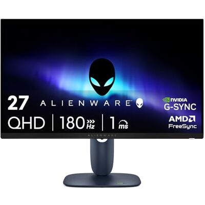 Alienware 27 gaming pc-monitor – AW2725DM, QHD (2560 x 1440), 180 Hz, Fast IPS, 1 ms, compatibel met NVIDIA G-Sync, AMD FreeSync, 95% DCI-P3, HDR400, DisplayPort, 2 HDMI, 3 USB, 3 jaar garantie Alienware 27 gaming pc-monitor – AW2725DM, QHD (2560 x 1440), 180 Hz, Fast IPS, 1 ms, compatibel met NVIDIA G-Sync, AMD FreeSync, 95% DCI-P3, HDR400, DisplayPort, 2 HDMI, 3 USB, 3 jaar garantie