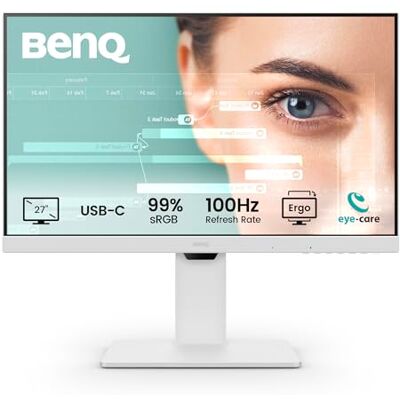 BenQ GW2786TC Home Desktop Monitor 27 inch IPS 1080p, FHD, USB-C (voeding 65 W), 100 Hz, Eye-Care, Ergo-design, USB-hub, seriële aansluiting, 99% sRGB, HDMI, Display Port, TÜV gecertificeerd BenQ GW2786TC Home Desktop Monitor 27 inch IPS 1080p, FHD, USB-C (voeding 65 W), 100 Hz, Eye-Care, Ergo-design, USB-hub, seriële aansluiting, 99% sRGB, HDMI, Display Port, TÜV gecertificeerd