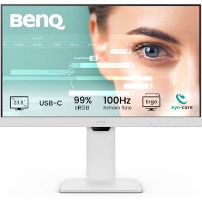 BenQ GW2486TC 24 inch IPS 1080p Home Desktop-monitor, FHD, USB-C (65 W voeding), 100 Hz, oogverzorging, ergonomisch design, USB-hub, madeliefjesketting, verversingssnelheid BenQ GW2486TC 24 inch IPS 1080p Home Desktop-monitor, FHD, USB-C (65 W voeding), 100 Hz, oogverzorging, ergonomisch design, USB-hub, madeliefjesketting, verversingssnelheid
