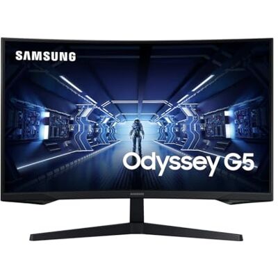 Samsung Odyssey G5 Curved Gaming Monitor C32G54TQBU 32" VA Panel WQHD resolutie AMD FreeSync Premium Responstijd 1ms (MPRT) beeldherhalingssnelheid 144Hz zwart Samsung Odyssey G5 Curved Gaming Monitor C32G54TQBU 32" VA Panel WQHD resolutie AMD FreeSync Premium Responstijd 1ms (MPRT) beeldherhalingssnelheid 144Hz zwart