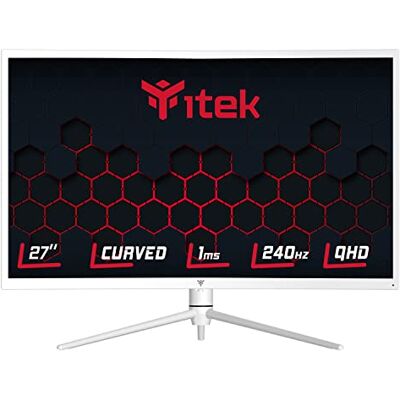 Itek GGC-monitor 27 inch gebogen 1000R, 2560x1440, VA, 240Hz, 16:9, 1ms OD, 2x HDMI, DP, Type-C, USB, HDR 1000, Adaptive Sync. Itek GGC-monitor 27 inch gebogen 1000R, 2560x1440, VA, 240Hz, 16:9, 1ms OD, 2x HDMI, DP, Type-C, USB, HDR 1000, Adaptive Sync.