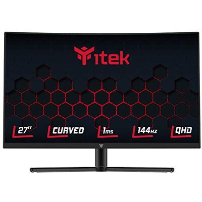 Itek GGC 27 inch gebogen R1500, WQHD 2560x1440, VA, 144Hz, 16:9, 1ms MPRT, Has, 3xHDMI, DP, Audio, HDR Ready, Adapt Sync Itek GGC 27 inch gebogen R1500, WQHD 2560x1440, VA, 144Hz, 16:9, 1ms MPRT, Has, 3xHDMI, DP, Audio, HDR Ready, Adapt Sync