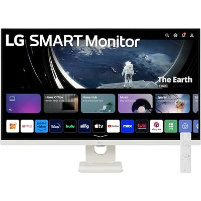 LG 32U721SA-W.AEU Smart Monitor, 32 inch, 4K UHD (3840 x 2160), HDR10, IPS, webOS 24, USB-C (65W), Bluetooth, DCI-P3 90%, Smart TV-functies, HDMI, DisplayPort, zwart LG 32U721SA-W.AEU Smart Monitor, 32 inch, 4K UHD (3840 x 2160), HDR10, IPS, webOS 24, USB-C (65W), Bluetooth, DCI-P3 90%, Smart TV-functies, HDMI, DisplayPort, zwart