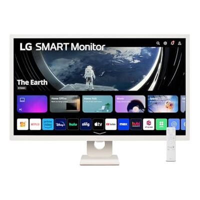 LG 32SR50F-W Smart Monitor, 32 inch, IPS-display, Full HD, WebOS 23, 1920 x 1080, 16:9, zonder camera, ThinQ App, wit LG 32SR50F-W Smart Monitor, 32 inch, IPS-display, Full HD, WebOS 23, 1920 x 1080, 16:9, zonder camera, ThinQ App, wit