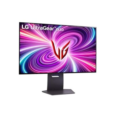 LG Electronics 32GS94UX-B.AEU UltraGear 4K UHD Gaming Monitor 32 inch, 3840 x 2160, 16:9, 0,03ms GTG, 480Hz, DCI-P3, HDR10, NVIDIA G-SYNC, AMD FreeSync Premium wit LG Electronics 32GS94UX-B.AEU UltraGear 4K UHD Gaming Monitor 32 inch, 3840 x 2160, 16:9, 0,03ms GTG, 480Hz, DCI-P3, HDR10, NVIDIA G-SYNC, AMD FreeSync Premium wit