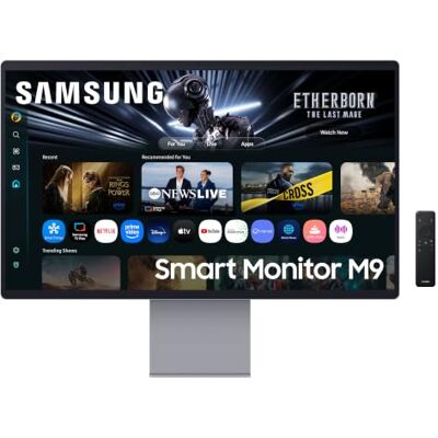 Samsung Smart Monitor M9 (S32FM900), Flat 32 inch, 3840 x 2160 (UHD 4K), Smart Hub met AI, QD-OLED-paneel, Office 365, Gaming Hub, geïntegreerde luidsprekers, afstandsbediening, wifi, HDMI, DP, USB-C Samsung Smart Monitor M9 (S32FM900), Flat 32 inch, 3840 x 2160 (UHD 4K), Smart Hub met AI, QD-OLED-paneel, Office 365, Gaming Hub, geïntegreerde luidsprekers, afstandsbediening, wifi, HDMI, DP, USB-C