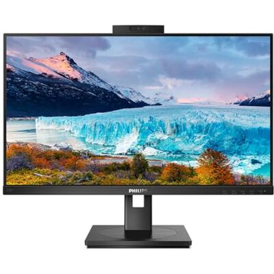 Philips 272S1MH 27 inch FHD monitor, webcam, in hoogte verstelbaar (1920 x 1080, 75 Hz, VGA, DVI, HDMI, DisplayPort, USB Hub), kleur zwart Philips 272S1MH 27 inch FHD monitor, webcam, in hoogte verstelbaar (1920 x 1080, 75 Hz, VGA, DVI, HDMI, DisplayPort, USB Hub), kleur zwart