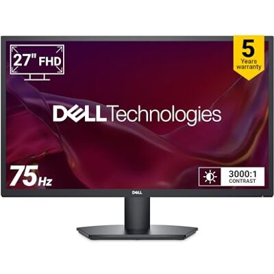 Dell SE2725H 27 inch Full HD (1920 x 1080) monitor, 75 Hz, VA, 5 ms, VESA (100 x 100 mm), HDMI, VGA, zwart Dell SE2725H 27 inch Full HD (1920 x 1080) monitor, 75 Hz, VA, 5 ms, VESA (100 x 100 mm), HDMI, VGA, zwart