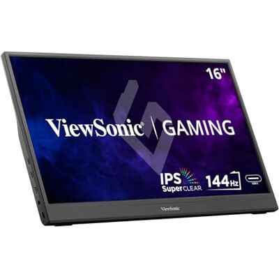 ViewSonic VX1654 Draagbare gaming-monitor, 16 inch (1920 x 1080), 144 Hz, 6,5 ms, SuperClear® IPS, mini HDMI, 2 USB type C, luidsprekers ViewSonic VX1654 Draagbare gaming-monitor, 16 inch (1920 x 1080), 144 Hz, 6,5 ms, SuperClear® IPS, mini HDMI, 2 USB type C, luidsprekers