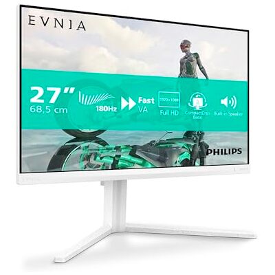 Philips Evnia 27M2N3201A Gaming Monitor Full HD 27 inch, 180 Hz, 0,5 ms, FreeSync Prem., G-Sync Comp., HDR10 (1920 x 1080, 2 x HDMI, DisplayPort) wit Philips Evnia 27M2N3201A Gaming Monitor Full HD 27 inch, 180 Hz, 0,5 ms, FreeSync Prem., G-Sync Comp., HDR10 (1920 x 1080, 2 x HDMI, DisplayPort) wit