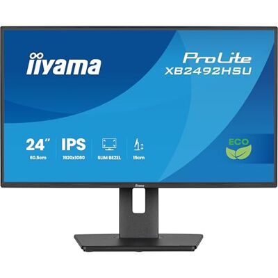 IIYAMA XB2492HSU-B1 24" Eco IPS, 120Hz, 1ms, Eyesafe & EyeComfort gecertificeerd, Full HD, HDMI/DP/USB, TCO10, TUV-GS, Epeat Silver, in hoogte verstelbare houder IIYAMA XB2492HSU-B1 24" Eco IPS, 120Hz, 1ms, Eyesafe & EyeComfort gecertificeerd, Full HD, HDMI/DP/USB, TCO10, TUV-GS, Epeat Silver, in hoogte verstelbare houder