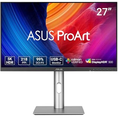 Asus ProArt PA27JCV 27 inch LED IPS UltraHD 5K Delta E 5120 x 2880, 99% DCI-P3, LuxPixel AGLR, Light Sync, Calman, USB-C, DisplayHDR 500, Auto KVM, ergonomisch, duurzaamheid Asus ProArt PA27JCV 27 inch LED IPS UltraHD 5K Delta E 5120 x 2880, 99% DCI-P3, LuxPixel AGLR, Light Sync, Calman, USB-C, DisplayHDR 500, Auto KVM, ergonomisch, duurzaamheid