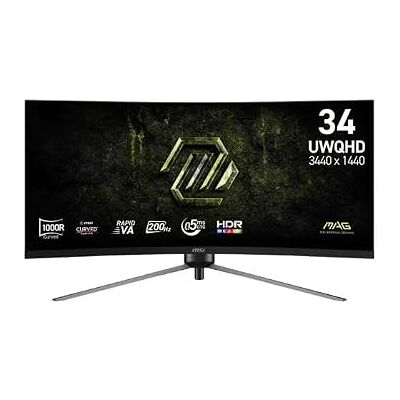 MSI MAG 345CQRF E20 86,36 UWQHD 16:9 VA DP HDMI・Écran plat (TFT/LCD)・86,4 cm (9S6-3DD14H-030) MSI MAG 345CQRF E20 86,36 UWQHD 16:9 VA DP HDMI・Écran plat (TFT/LCD)・86,4 cm (9S6-3DD14H-030)