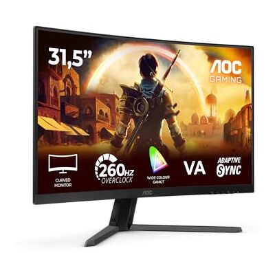 AOC C32G42ZE 32" gebogen FHD Gaming Monitor, 260Hz, VA, 0,3ms reactietijd, HDR10, FreeSync Premium, (HDMI 1920 x 1080 1 x 2.0 DP 1.4) AOC C32G42ZE 32" gebogen FHD Gaming Monitor, 260Hz, VA, 0,3ms reactietijd, HDR10, FreeSync Premium, (HDMI 1920 x 1080 1 x 2.0 DP 1.4)