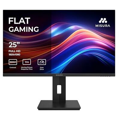 MISURA Gaming Monitor 25" 240Hz FullHD 1920x1080 1ms (MPRT), HDR, Freesync & Gsync, anti-flikkering Low Blue Light QG25DFA MISURA Gaming Monitor 25" 240Hz FullHD 1920x1080 1ms (MPRT), HDR, Freesync & Gsync, anti-flikkering Low Blue Light QG25DFA