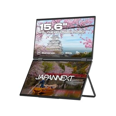 Japannext Dual mobiel display 15,6 inch (x2) IPS Full HD (1920 x 1080) Japannext Dual mobiel display 15,6 inch (x2) IPS Full HD (1920 x 1080)