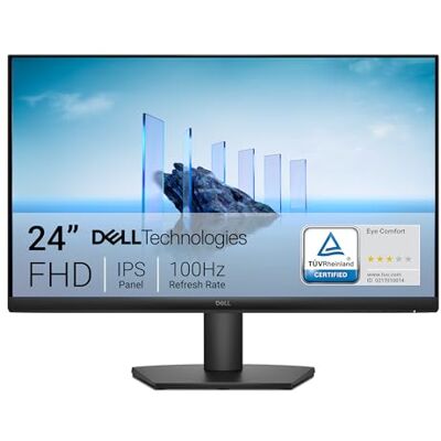 Dell 24 pc-monitor – SE2425HM, Full HD (1920 x 1080), 100 Hz, IPS, 5 ms, VESA (100 x 100 mm), HDMI, VGA, zwart Dell 24 pc-monitor – SE2425HM, Full HD (1920 x 1080), 100 Hz, IPS, 5 ms, VESA (100 x 100 mm), HDMI, VGA, zwart