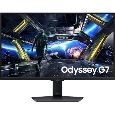 Samsung Odyssey G70D Gaming PC Monitor, 27 inch, IPS-paneel, UHD resolutie 4K (3840 x 2160), 144 Hz, kantelbaar, VESA 100 x 100, contrast 1000:1, Eye Saver Mode, Flicker Free, HDMI (1,4), Samsung Odyssey G70D Gaming PC Monitor, 27 inch, IPS-paneel, UHD resolutie 4K (3840 x 2160), 144 Hz, kantelbaar, VESA 100 x 100, contrast 1000:1, Eye Saver Mode, Flicker Free, HDMI (1,4),