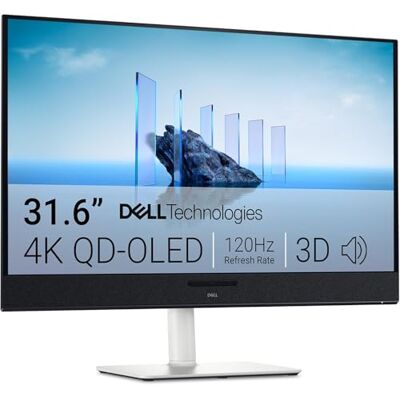 Dell 32 Plus pc-monitor – S3225QC, 4K UHD (3840 x 2160), 120 Hz, QD OLED, 0,03 ms, AMD FreeSync Premium Pro, HDR True Black 400, Dolby Vision, geïntegreerde luidsprekers, 3 USB-C, HDMI, 3 jaar Dell 32 Plus pc-monitor – S3225QC, 4K UHD (3840 x 2160), 120 Hz, QD OLED, 0,03 ms, AMD FreeSync Premium Pro, HDR True Black 400, Dolby Vision, geïntegreerde luidsprekers, 3 USB-C, HDMI, 3 jaar