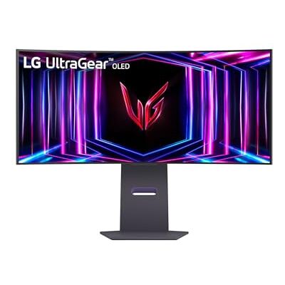 LG 34GS95QE-B Ultragear gebogen OLED-monitor, 3440 x 1440, WQHD, 240Hz, 0,03ms, AMD FreeSync, anti-verblinding en lage reflectie, optimale kromming, MLA+ technologie, zwart LG 34GS95QE-B Ultragear gebogen OLED-monitor, 3440 x 1440, WQHD, 240Hz, 0,03ms, AMD FreeSync, anti-verblinding en lage reflectie, optimale kromming, MLA+ technologie, zwart