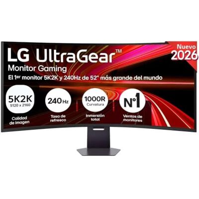 LG 52G930B-B Ultragear Gaming Monitor, 51,6 inch, VA, 5K2K, (5121 x 2160), 21:9, 240Hz, 1ms, FreeSync Premium, plat, draaibaar/in hoogte verstelbaar, zwart LG 52G930B-B Ultragear Gaming Monitor, 51,6 inch, VA, 5K2K, (5121 x 2160), 21:9, 240Hz, 1ms, FreeSync Premium, plat, draaibaar/in hoogte verstelbaar, zwart