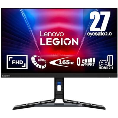 Lenovo Legion R27i-30 Gaming Monitor 27 inch FullHD met EyeSafe (IPS, 165Hz, 0,5ms, HDMI+DP, FreeSync Premium, luidsprekers) kantel-/hoogteverstelling/draaibaar/draaibaar, zwart Lenovo Legion R27i-30 Gaming Monitor 27 inch FullHD met EyeSafe (IPS, 165Hz, 0,5ms, HDMI+DP, FreeSync Premium, luidsprekers) kantel-/hoogteverstelling/draaibaar/draaibaar, zwart