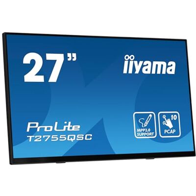 IIYAMA ProLite LED-monitor 68,4 cm 27 inch Touchscreen 2560x1440 WQHD @ 75Hz IPS 400cd/m² 1000:1 5ms HDMI DisplayPort luidspreker mat zwart IIYAMA ProLite LED-monitor 68,4 cm 27 inch Touchscreen 2560x1440 WQHD @ 75Hz IPS 400cd/m² 1000:1 5ms HDMI DisplayPort luidspreker mat zwart