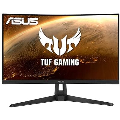 Asus TUF Gaming VG27WQ1B gebogen spelmonitor 27 inch WQHD (2560x1440), 165 Hz (boven 144 Hz), extreme bewegingsonscherpte, adaptieve synchronisatie, FreeSync Premium, 1 ms (MPRT), HDR10 Asus TUF Gaming VG27WQ1B gebogen spelmonitor 27 inch WQHD (2560x1440), 165 Hz (boven 144 Hz), extreme bewegingsonscherpte, adaptieve synchronisatie, FreeSync Premium, 1 ms (MPRT), HDR10