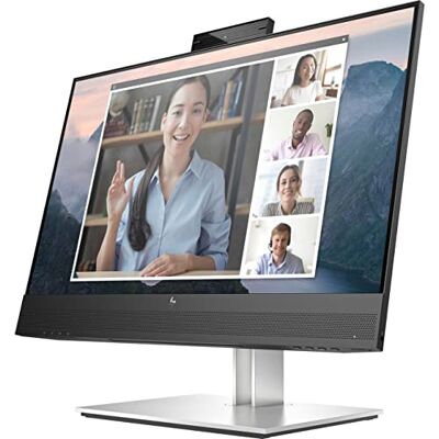 HP E24mv G4 16:9 IPS Full HD LCD-scherm 1920 x 1080, HDMI VGA DisplayPort, USB-hub, webcam, video audio, zwart zilver HP E24mv G4 16:9 IPS Full HD LCD-scherm 1920 x 1080, HDMI VGA DisplayPort, USB-hub, webcam, video audio, zwart zilver