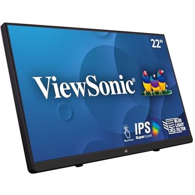 ViewSonic TD2230 54,6 cm (22") Full HD IPS HDMI DP Hub USB 3.0 zwart ViewSonic TD2230 54,6 cm (22") Full HD IPS HDMI DP Hub USB 3.0 zwart