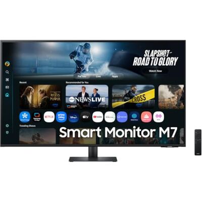Samsung M70F Smart AI 43 inch display, 4K, VA-paneel, 3840 x 2160, 60Hz, 4ms (G/G), luidspreker, gaming-hub, 4K schaal, spraakbediening, Smart TV-apps en AI-functies, HDR10 Samsung M70F Smart AI 43 inch display, 4K, VA-paneel, 3840 x 2160, 60Hz, 4ms (G/G), luidspreker, gaming-hub, 4K schaal, spraakbediening, Smart TV-apps en AI-functies, HDR10