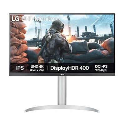 LG UHD monitor 27UP650K 4K IPS 27 inch, 60Hz, 5ms, DCI-P3 95%, DisplayHDR 400, weergave met hoge resolutie voor het maken van inhoud, geïntegreerde luidsprekers, HDMI, DisplayPort, wit LG UHD monitor 27UP650K 4K IPS 27 inch, 60Hz, 5ms, DCI-P3 95%, DisplayHDR 400, weergave met hoge resolutie voor het maken van inhoud, geïntegreerde luidsprekers, HDMI, DisplayPort, wit