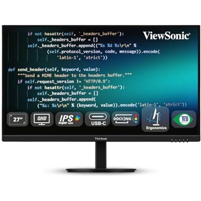 ViewSonic 68,6 cm VG2709U-2K 16:9 HDMI/DP/USBC 100Hz QHD ViewSonic 68,6 cm VG2709U-2K 16:9 HDMI/DP/USBC 100Hz QHD