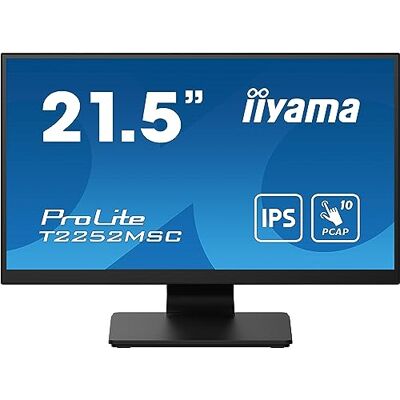 IIYAMA Prolite T2252MSC-B2 54,5 cm 21,5 inch Full HD 10-punts multitouch capacitieve HDMI DP USB3.0 7H zwart IIYAMA Prolite T2252MSC-B2 54,5 cm 21,5 inch Full HD 10-punts multitouch capacitieve HDMI DP USB3.0 7H zwart