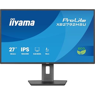 IIYAMA XB2792HSU-B1 27 inch Eco IPS, 120Hz, 1ms, Full HD, HDMI/DP/USB, TCO10, TUV-GS, Epeat Silver, in hoogte verstelbare standaard IIYAMA XB2792HSU-B1 27 inch Eco IPS, 120Hz, 1ms, Full HD, HDMI/DP/USB, TCO10, TUV-GS, Epeat Silver, in hoogte verstelbare standaard