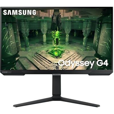 Samsung Odyssey G4, 27 inch, 1 ms, 240 Hz, IPS-paneel, FHD resolutie 1920 x 1080, 400 cd/m2, 1000:1, compatibel met G-Sync, AMD FreeSync Premium, Low Input Lag Mode, verstelbare voet, HDMI, DisplayPort Samsung Odyssey G4, 27 inch, 1 ms, 240 Hz, IPS-paneel, FHD resolutie 1920 x 1080, 400 cd/m2, 1000:1, compatibel met G-Sync, AMD FreeSync Premium, Low Input Lag Mode, verstelbare voet, HDMI, DisplayPort