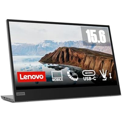 Lenovo L15 Mobile Monitor 15,6 inch FHD 1080p IPS-paneel met USB Type-C, hoogte verstelbare standaard zwart Lenovo L15 Mobile Monitor 15,6 inch FHD 1080p IPS-paneel met USB Type-C, hoogte verstelbare standaard zwart
