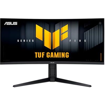 Asus TUF Gaming VG34WQL5A, 34 inch WQHD Fast VA (3440 x 1440), 0,5 ms (GTG), Dual Mode (WQHD 200 Hz of HD 400 Hz), ELMB SYNC, DisplayWidget Center, Gaming AI, zwart Asus TUF Gaming VG34WQL5A, 34 inch WQHD Fast VA (3440 x 1440), 0,5 ms (GTG), Dual Mode (WQHD 200 Hz of HD 400 Hz), ELMB SYNC, DisplayWidget Center, Gaming AI, zwart