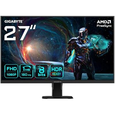 Gigabyte GS27FA Gaming Monitor 27 inch FHD 1920 x 1080, 180Hz, 1ms, 300cd/m², FreeSync, HDR Ready, HDMI 2.0 Gigabyte GS27FA Gaming Monitor 27 inch FHD 1920 x 1080, 180Hz, 1ms, 300cd/m², FreeSync, HDR Ready, HDMI 2.0
