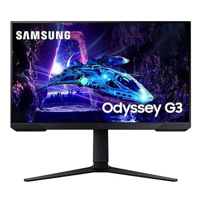 Samsung LS24DG300EUXEN Odyssey G3 24 inch Full HD Gaming Monitor (1920 x 1080, 16:9, 180Hz, 1ms, IPS-paneel, AMD FreeSync, Eye Saver Mode, Flicker Free), zwart, versie 2024 Samsung LS24DG300EUXEN Odyssey G3 24 inch Full HD Gaming Monitor (1920 x 1080, 16:9, 180Hz, 1ms, IPS-paneel, AMD FreeSync, Eye Saver Mode, Flicker Free), zwart, versie 2024