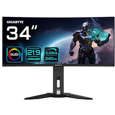 Gigabyte Mo34wqc2 34 inch Wqhd Oled 240Hz Gaming Monitor One Size Gigabyte Mo34wqc2 34 inch Wqhd Oled 240Hz Gaming Monitor One Size