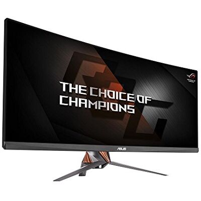 Asus ROG Swift PG348Q 34 inch gebogen gaming-monitor (UWQHD 3440 x 1440 resolutie, 100Hz, WLED, IPS 21:9, helderheid 300 cd/m2, contrast 1.000:1, 5ms GTG-respons, G-SYNC, 2 x 2 W stereo luidsprekers Asus ROG Swift PG348Q 34 inch gebogen gaming-monitor (UWQHD 3440 x 1440 resolutie, 100Hz, WLED, IPS 21:9, helderheid 300 cd/m2, contrast 1.000:1, 5ms GTG-respons, G-SYNC, 2 x 2 W stereo luidsprekers