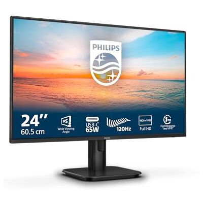 Philips 24E1N1300A 24 inch FHD monitor, 100 Hz, IPs, 1ms, USB-C voeding, luidsprekers, flikkervrij, LowBlue-modus (1920 x 1080, 250 cd/m², HDMI 1.4/USB-C) Philips 24E1N1300A 24 inch FHD monitor, 100 Hz, IPs, 1ms, USB-C voeding, luidsprekers, flikkervrij, LowBlue-modus (1920 x 1080, 250 cd/m², HDMI 1.4/USB-C)