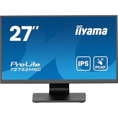 IIYAMA Prolite T2752MSC-B1AG 68,6 cm 27 inch Full HD 10-punts Full HD 10-punts Multitouch Optical Bonded Capacitive HDMI DP USB3.2 7H zwart IIYAMA Prolite T2752MSC-B1AG 68,6 cm 27 inch Full HD 10-punts Full HD 10-punts Multitouch Optical Bonded Capacitive HDMI DP USB3.2 7H zwart