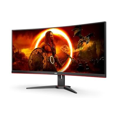 AOC Gaming CU34G2XE 34 inch WQHD Curved Monitor, 144Hz, FreeSync Prem, HDR10 (3440 x 1440, 1ms MPRT, HDMI, DisplayPort) zwart/rood AOC Gaming CU34G2XE 34 inch WQHD Curved Monitor, 144Hz, FreeSync Prem, HDR10 (3440 x 1440, 1ms MPRT, HDMI, DisplayPort) zwart/rood