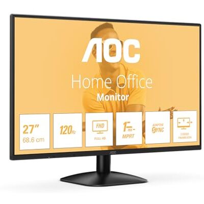 AOC 27B31H 27 inch Full HD-monitor, 120 Hz, adaptieve beeldsynchronisatie (1920 x 1080, 1 x D-sub, 1 x HDMI 1.4) zwart AOC 27B31H 27 inch Full HD-monitor, 120 Hz, adaptieve beeldsynchronisatie (1920 x 1080, 1 x D-sub, 1 x HDMI 1.4) zwart