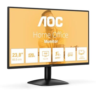 AOC 24B31H 24 inch Full HD-monitor, 120 Hz, adaptieve beeldsynchronisatie (1920 x 1080, 1 x D-sub, 1 x HDMI 1.4) zwart AOC 24B31H 24 inch Full HD-monitor, 120 Hz, adaptieve beeldsynchronisatie (1920 x 1080, 1 x D-sub, 1 x HDMI 1.4) zwart