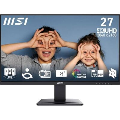 MSI PRO MP273U 27 inch UltraHD 4K LED IPS-paneel 3840 x 2160, 60 Hz, 4 ms, VESA, HDMI, DisplayPort, Adaptive-Sync MSI PRO MP273U 27 inch UltraHD 4K LED IPS-paneel 3840 x 2160, 60 Hz, 4 ms, VESA, HDMI, DisplayPort, Adaptive-Sync