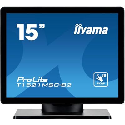 IIYAMA Prolite T1521MSC-B2 10-punts XGA LED monitor capacitieve multitouch VGA HDMI 7H IP65 zwart 38 cm 15 inch IIYAMA Prolite T1521MSC-B2 10-punts XGA LED monitor capacitieve multitouch VGA HDMI 7H IP65 zwart 38 cm 15 inch